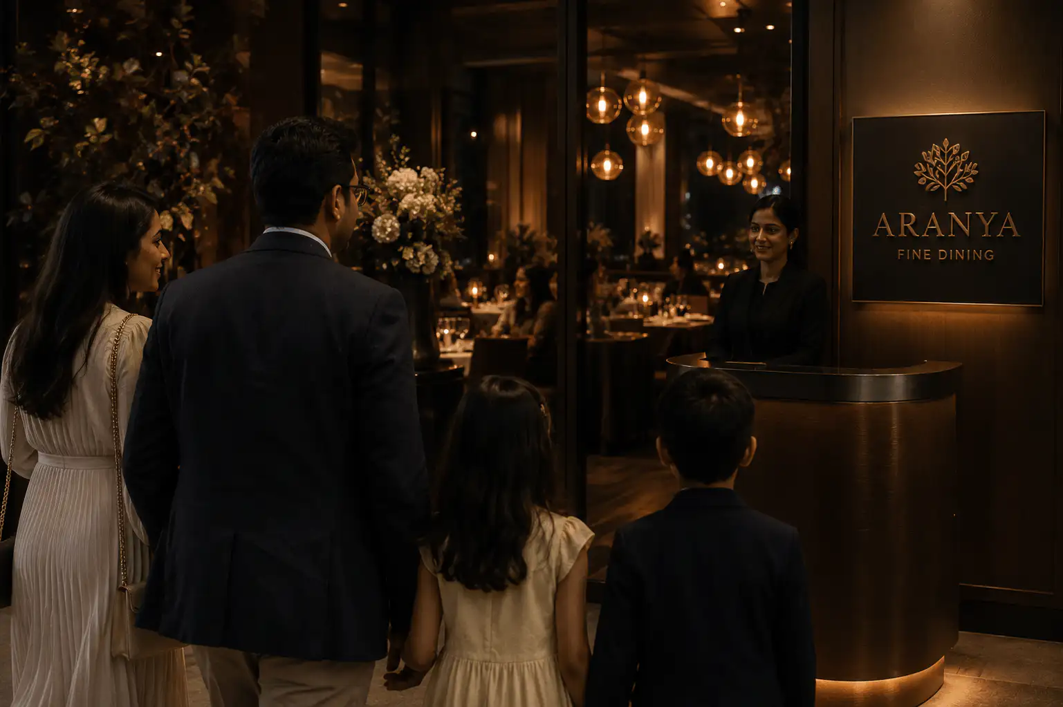 Fine dining entrance
